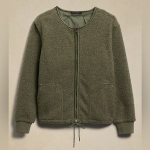 XS NWT Banana Republic Cassia Sherpa Bomber Women’s